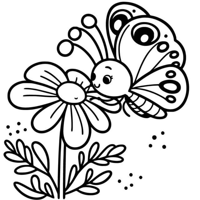 Free Printable Butterfly Coloring Pages | The Paper Turtle