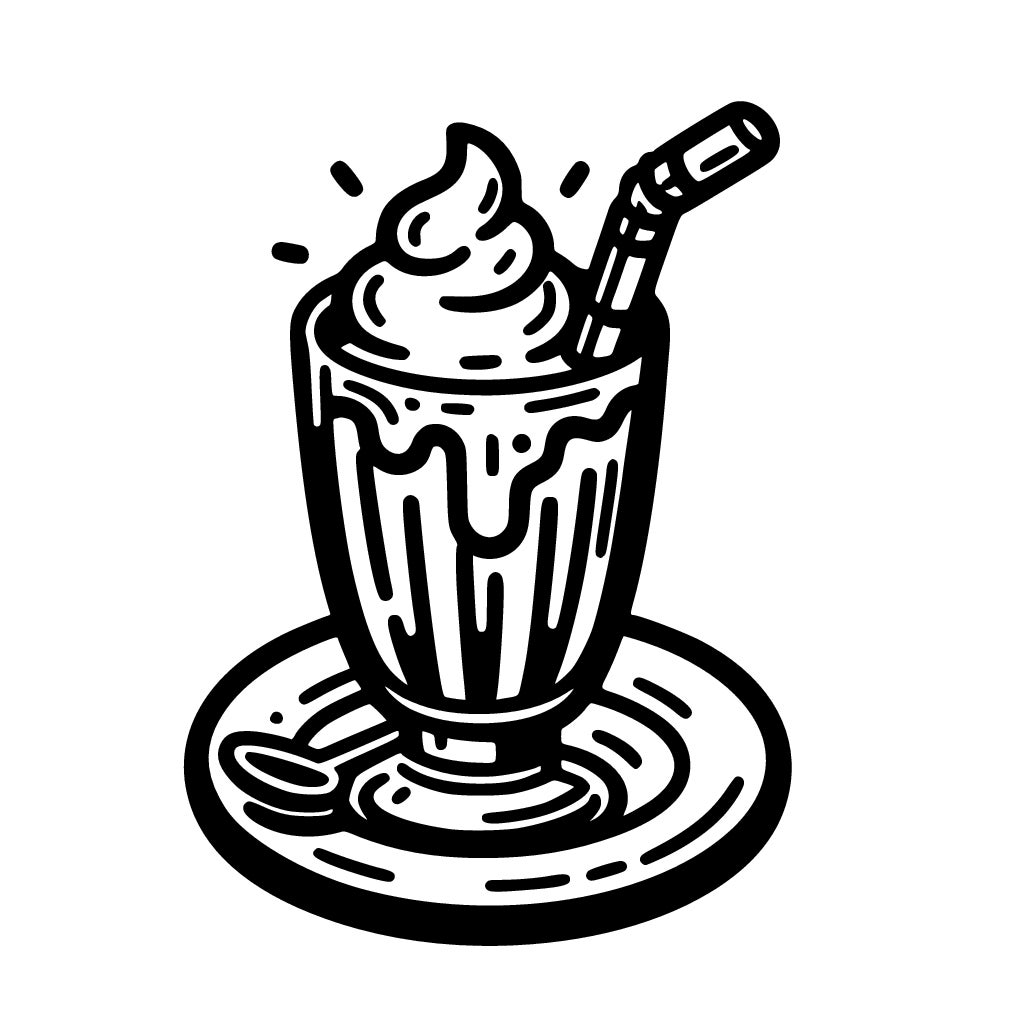 milkshake coloring pages