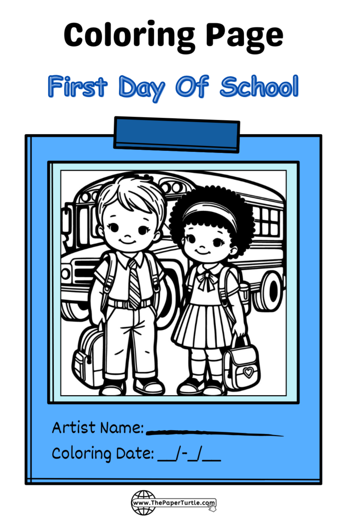 two young kids together joining first day of school