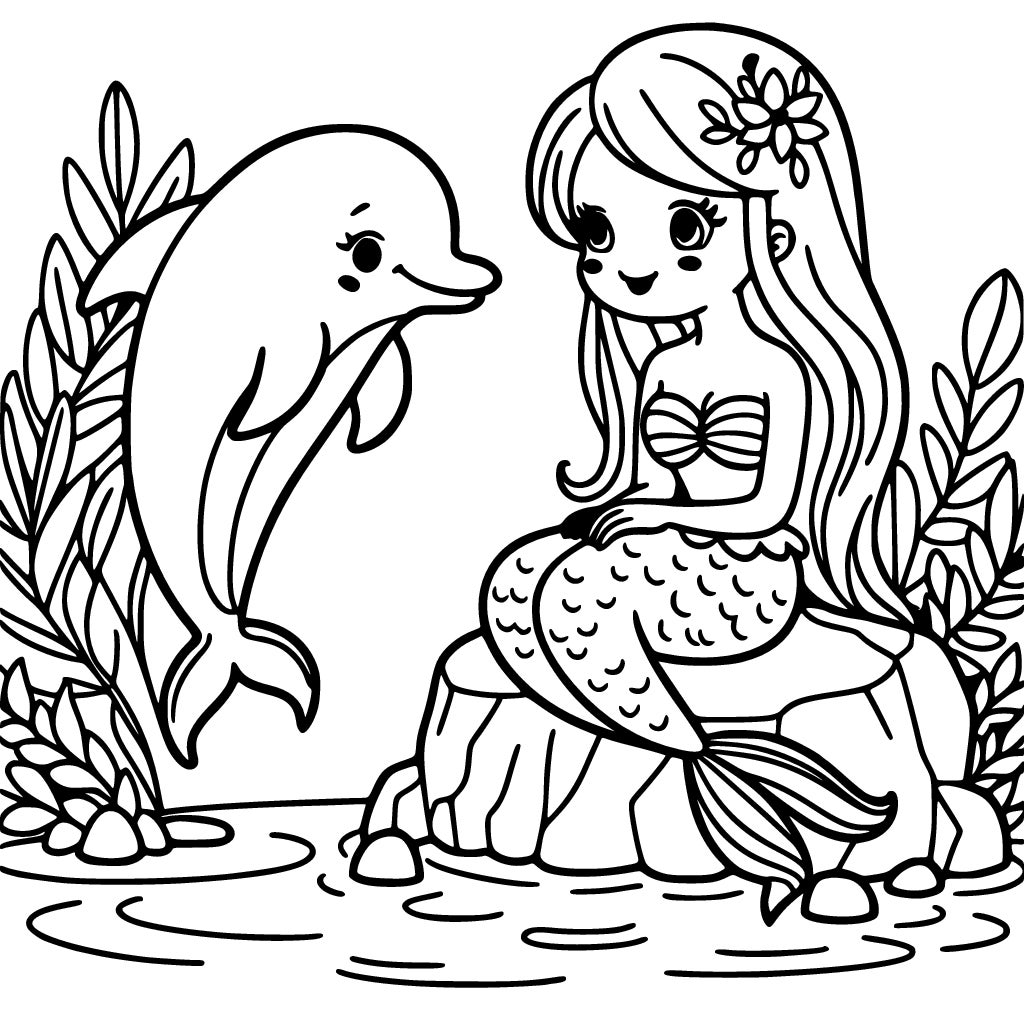 mermaid coloring pages